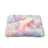 Memory foam dog bed with waterproof liner in Golden Yellow, close-up detail view