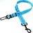 Dog car seat belt leads in many colours with metal clips