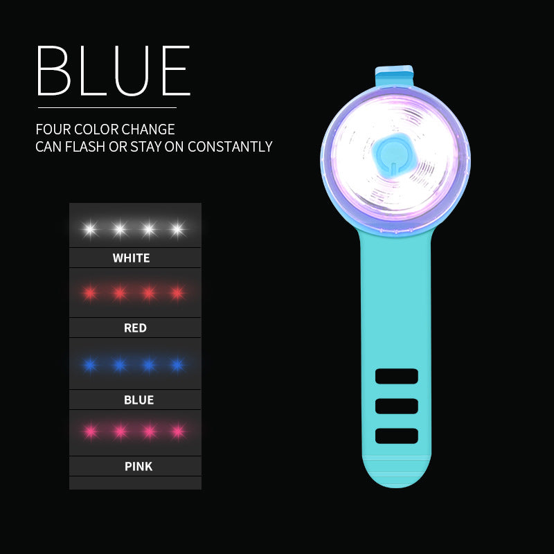 LED pet safety light with adjustable silicone strap for collars, product image 7