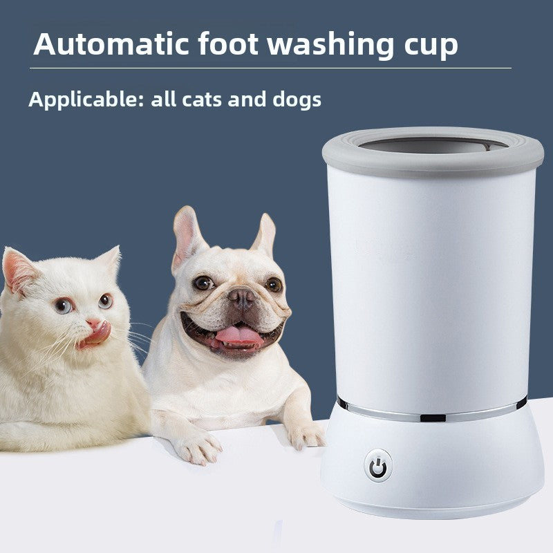 Electric Pet Foot Washing Cup that Washes and Dries Paws