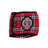 Washable cotton male dog belly band in Panda, in use with a pet