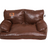 Waxed faux leather pet sofa bed with backrest for small dogs, photo 4 of 17