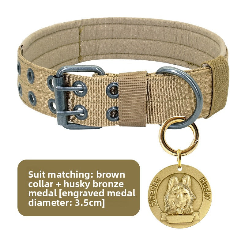 Heavy-duty nylon collar for large dogs, available from Pet Royale UK