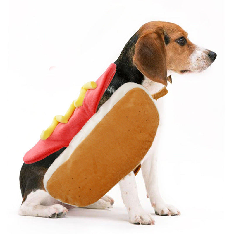 Yellow burger costume for dogs and cats, in Yellow, sizes Small to Large, image 2