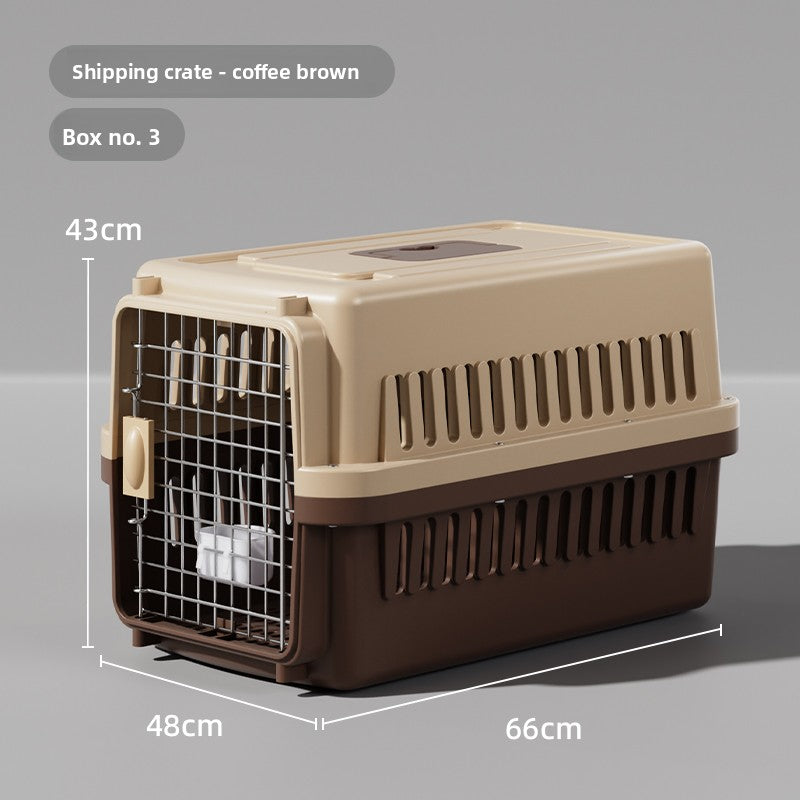 Plastic cat travel carrier with air vents and carry handle, photo 10