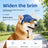 Adjustable pet baseball cap with ear cutouts in White Cow Print, close-up detail