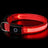 Rechargeable glowing nylon pet collar lit up at night, product image 7