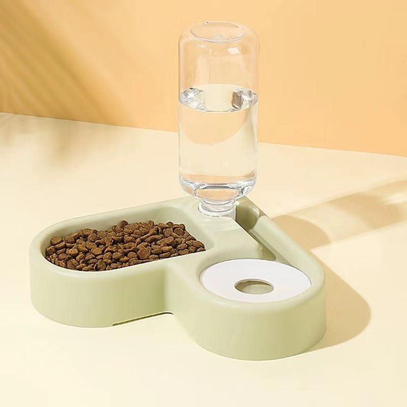 Pet Bowl Space Saving Anti Rollover Wet Mouth Prevention Cat Bowl Pet Automatic Drinker
