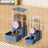 Hanging gravity pet feeder and water dispenser for cages in two tone colours, view 17