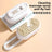 USB rechargeable pet spray massage comb in Coffee, close-up detail