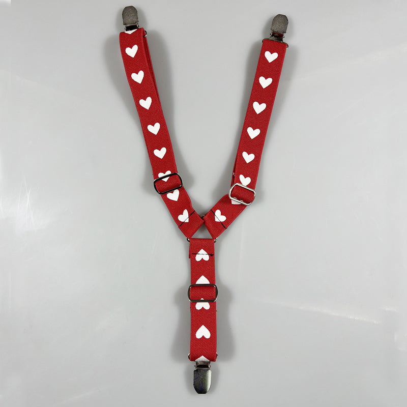 Adjustable elastic dog diaper suspender strap in plaid pattern, view 41