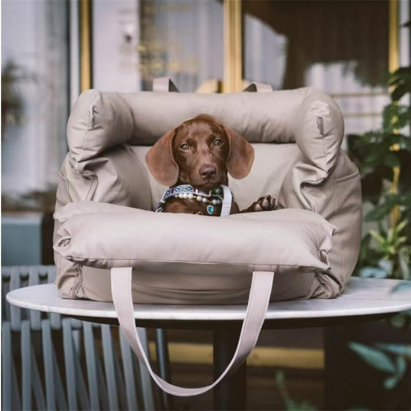 Dog Leather Portable Bag