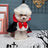 Satin vampire cloak for dogs and cats, in Black and Red, image 4