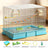 Iron bird cage for budgies and cockatiels in black or white, view 22