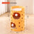 Stackable multi-layer cat condo with scratching boards in 3 Tier, Orange
