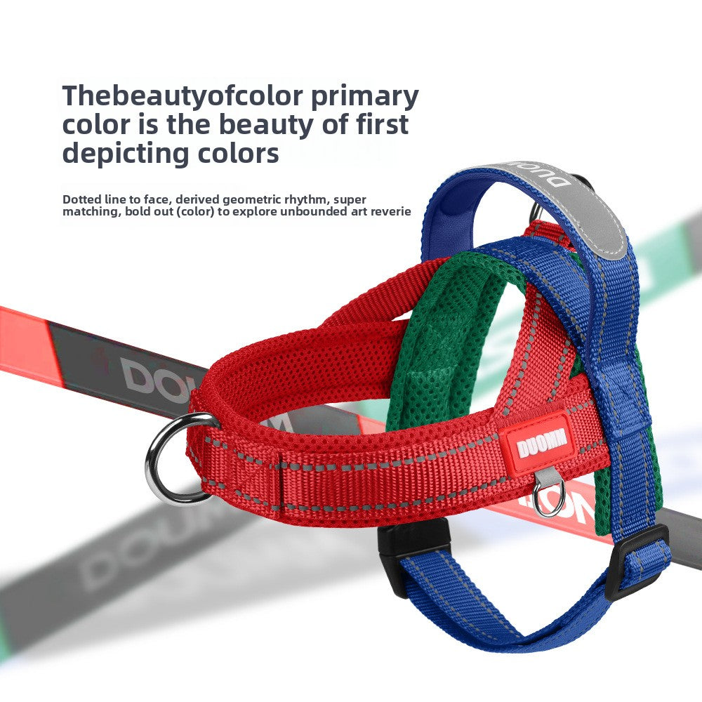 Saddle dog harnesses in two tone and tactical styles