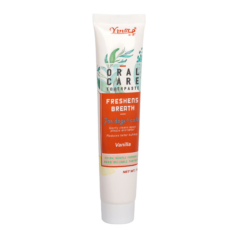 Pet Toothpaste and Ultra-Soft Toothbrush Set, Vanilla or Beef
