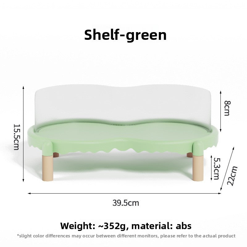 Ceramic Pet Bowl with Elevated Stand for Cats and Dogs in Four Colours