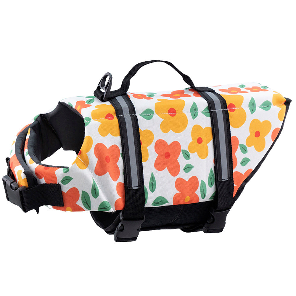 Printed adjustable dog life jacket, available in 14 colours, sizes 2XS to Large, image 8