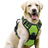 Adjustable dog harness and lead set shown in ten colours