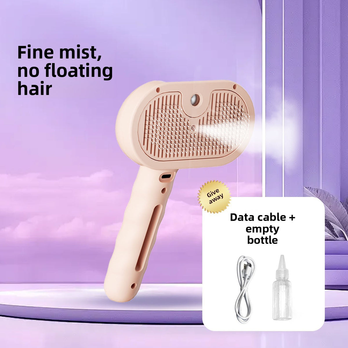 Pet Spray Grooming Comb with Detangler for Dogs and Cats