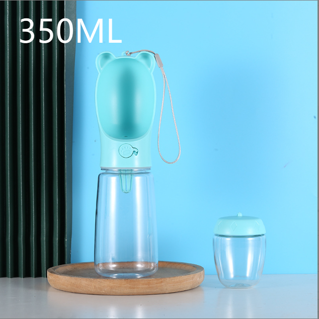 Portable Pet Food and Water Cup with Cute Ear Design in 350ml or 550ml Sizes