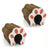 Foldable accordion cat scratcher with bell toy, full product photo