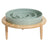 Ceramic Slow Feeder Dog Bowl in Ivory or Green, 15.5cm or 21cm, Optional Elevated Stand