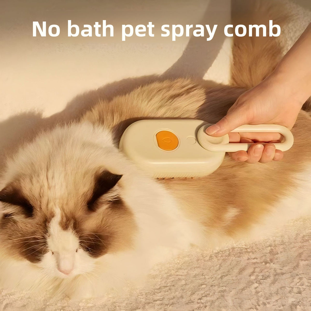 Handle Spray Brush with Massage, Anti-Static Mist Grooming Comb