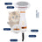 2-in-1 Pet Hair Dryer Brush, Two-Speed Blow Dry Massage Comb