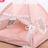 Pink enclosed cat tent bed with soft lining, view 43