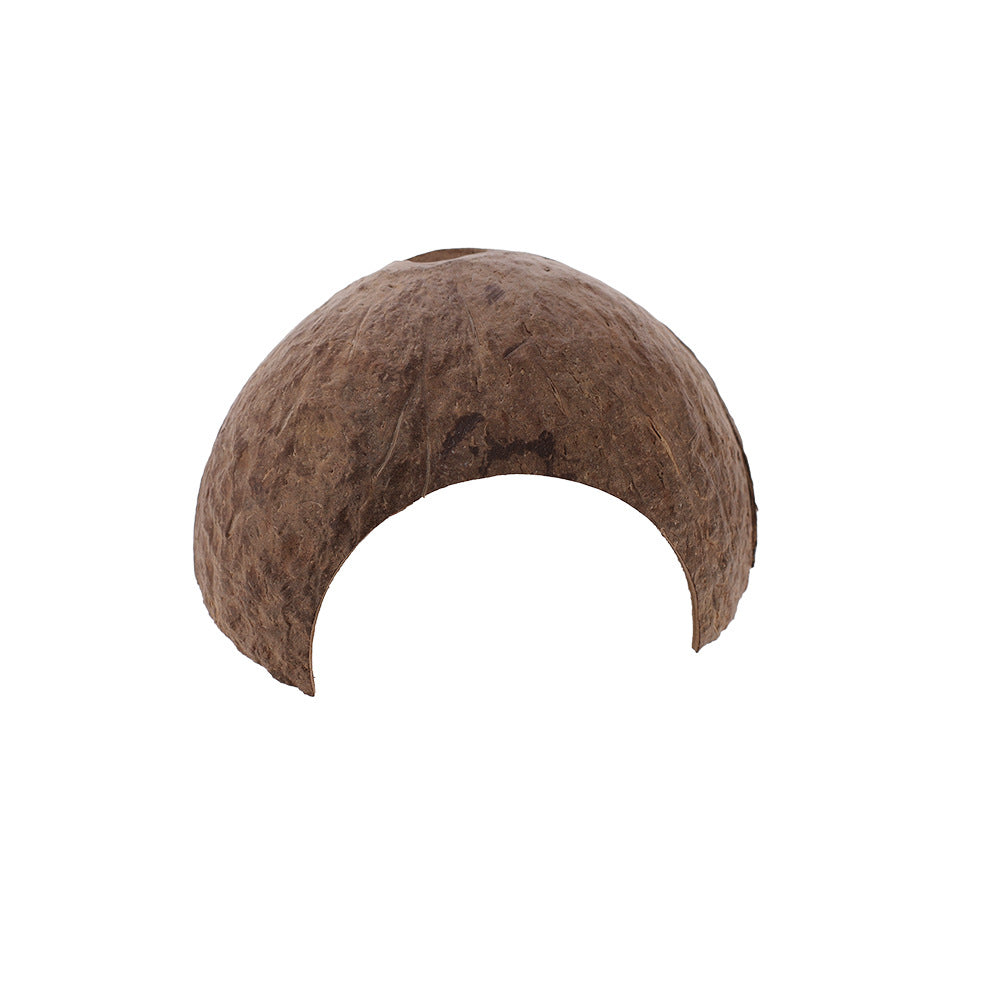 Natural coconut shell reptile hide, photo from another angle