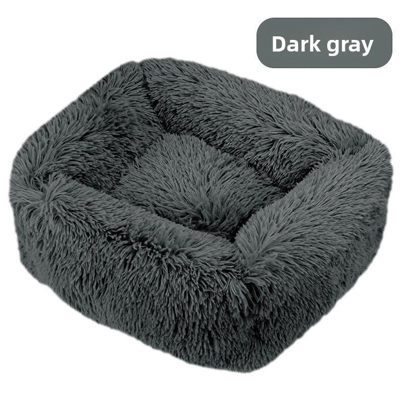 Square long plush pet bed, photo 6 of 65