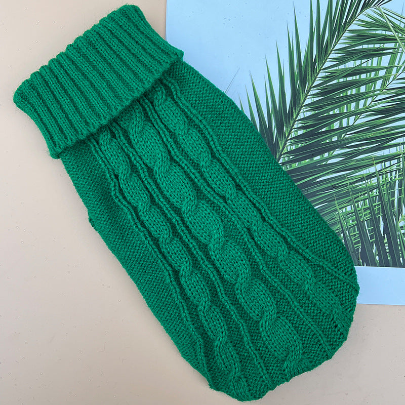 Thick acrylic cable knit dog jumper, available in 13 colours, image 88
