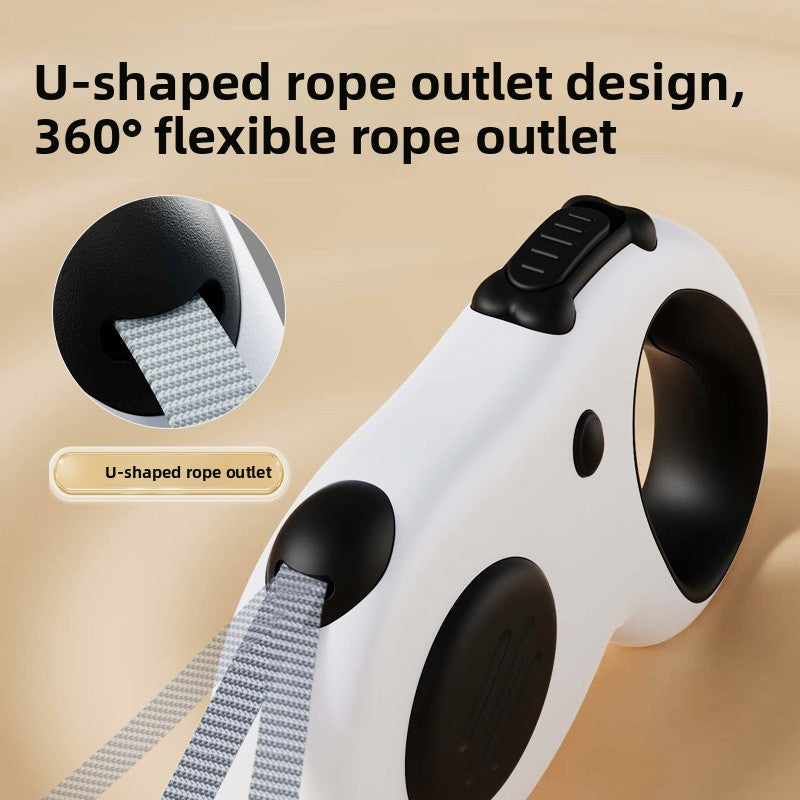 Automatic retractable dog lead with 5m cord, ideal for everyday use