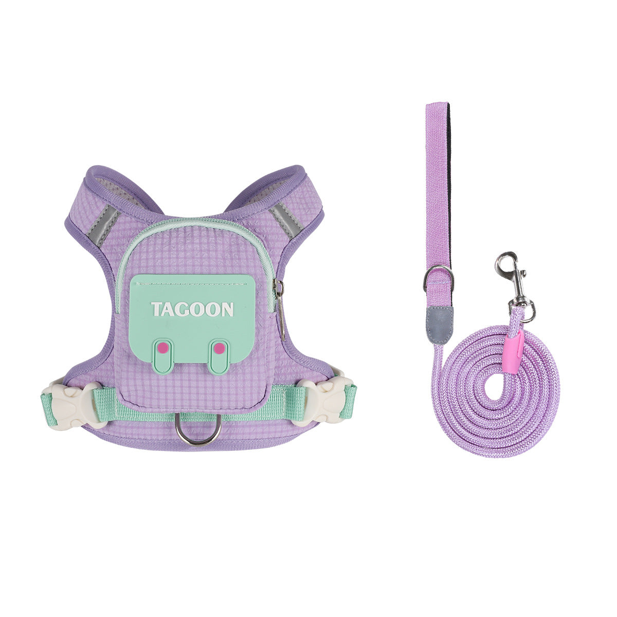 Dog harness with mini backpack and lead, product image 18