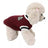 Warm knitted dog vest jumper with pull on design in Grey, in a home setting