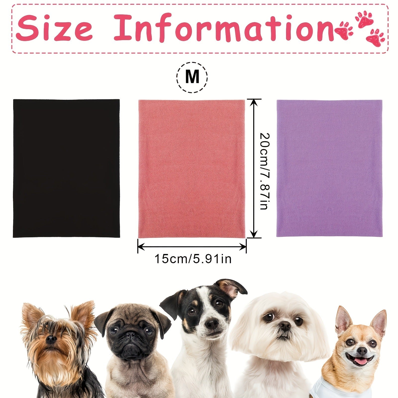 Stretchy dog ear cover snood for fireworks and cold in Black, close-up detail