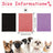 Stretchy dog ear cover snood for fireworks and cold in Black, close-up detail