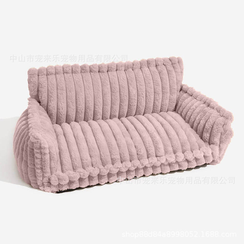 Plush pet sofa bed with removable pad for dogs and cats, photo 4