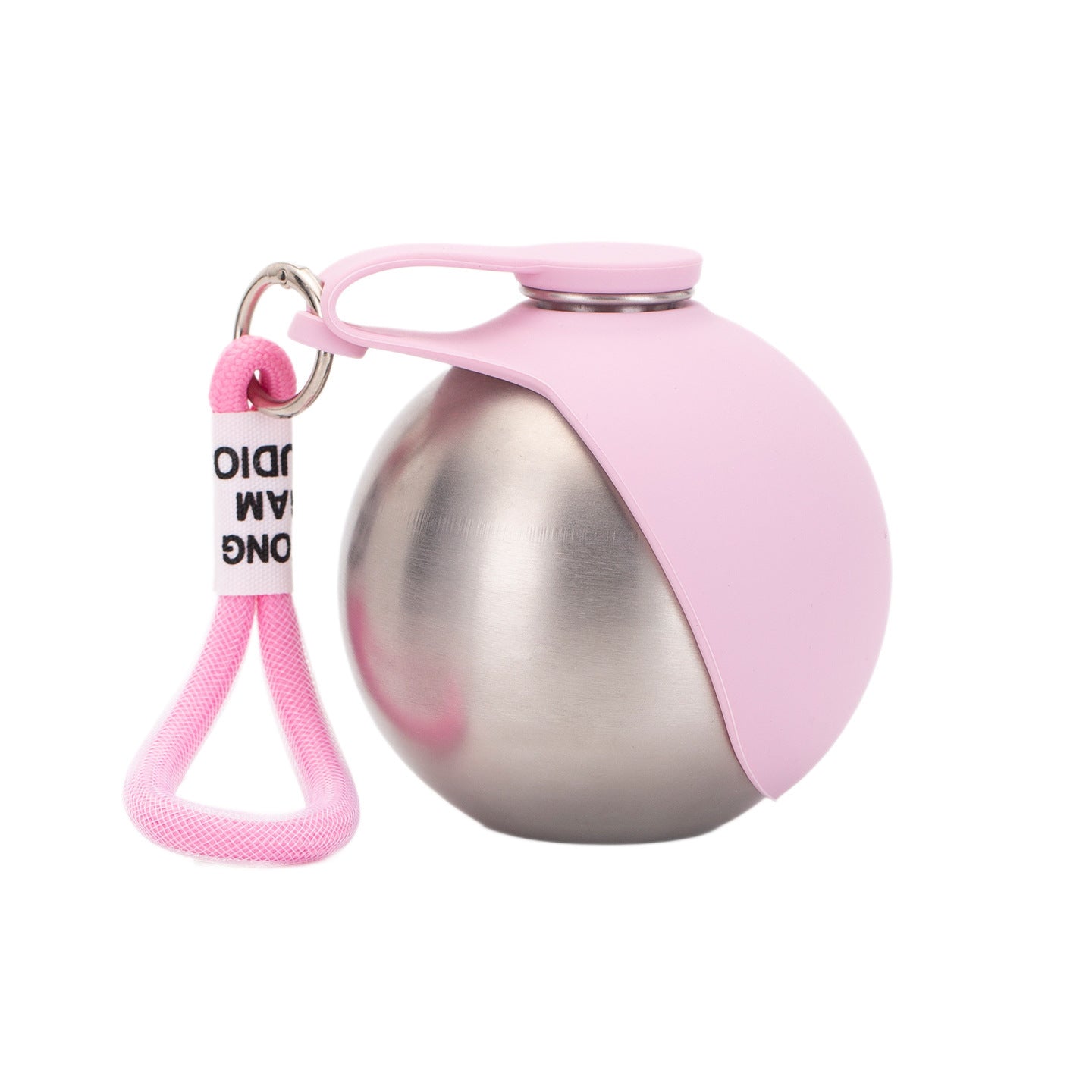 Portable 304 Stainless Steel Pet Water Bottle, 285ml Leakproof One-Touch Travel Bottle