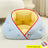 Round raised edge dog bed, detail photo 17