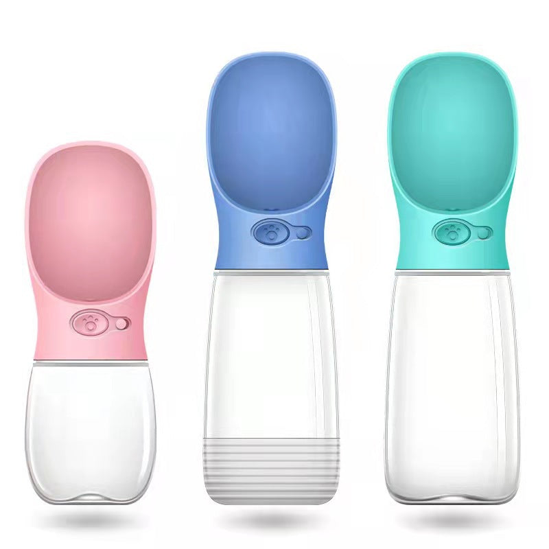 Leak-Proof Portable Pet Travel Water Bottle for Dogs and Cats, 300ml to 550ml Sizes