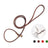 Slim round dog training lead in 4 colour options