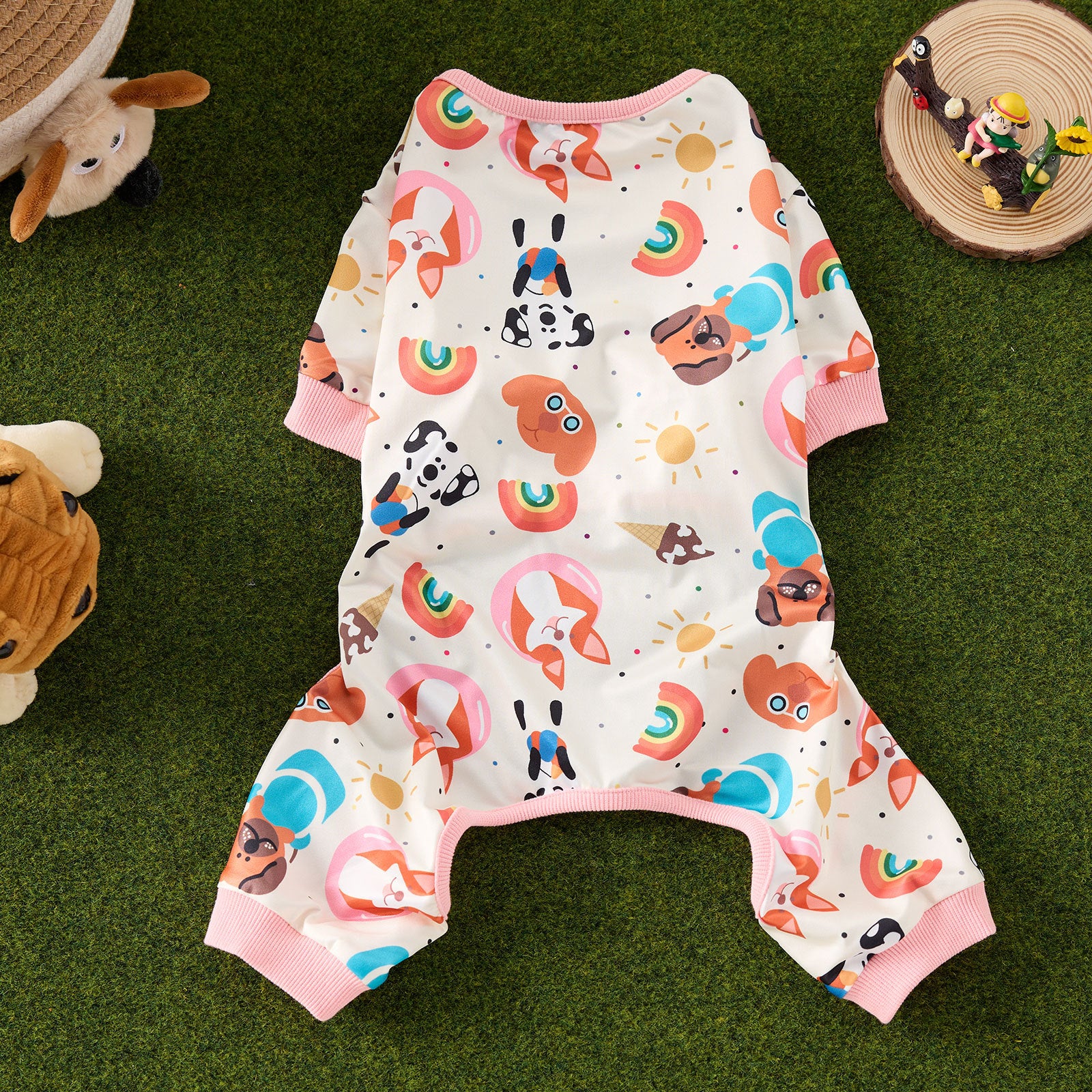 Four leg dog jumpsuit pyjamas, available in 12 colours, sizes Small to 3XL, image 25