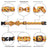 Halloween fabric dog collar with pumpkin print in Green Bat, side view