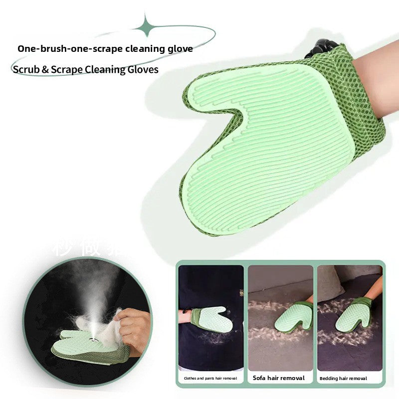 Spray Pet Hair Removal Gloves with Anti-Static Mist