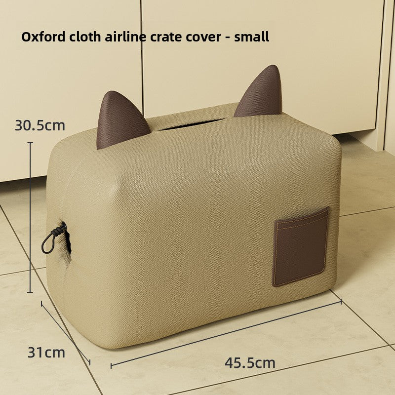 Plastic cat travel carrier with air vents and carry handle, photo 12