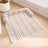 Grey plush leaf pattern pet mat with anti-slip base, photo 7