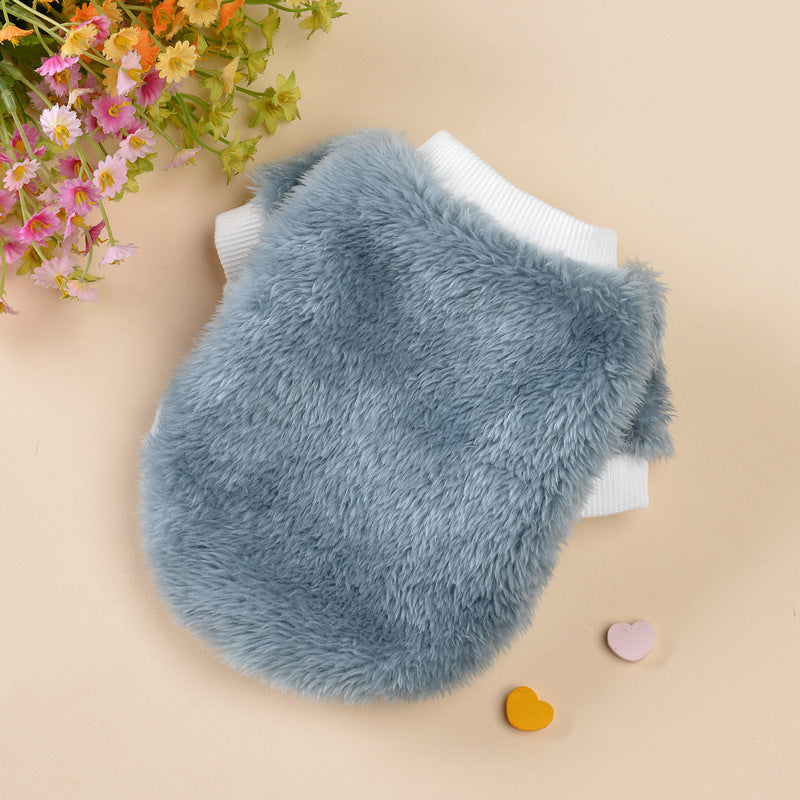 Velvet fleece winter jumper for dogs and cats, available in 5 colours, image 31